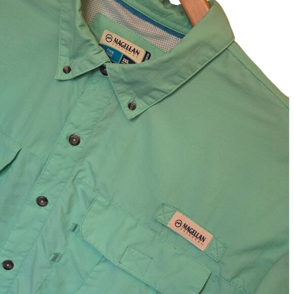 Men's MAGELLAN OUTDOORS Long Sleeve Fishing Shirt sz 3X - Picture 4 of 9